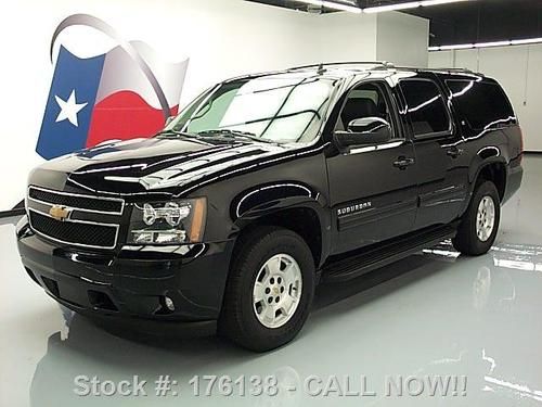 2013 chevy suburban lt 8pass htd leather blk on blk 20k texas direct auto