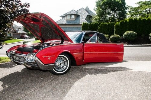 1962 Ford Thunderbird Sport Roadster 300 hp 390 CI V8 Engine Numbers Matching, image 4