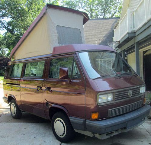 1991 vw volkswagen pop-top camper vanagon bus only 88k miles! long time owner!