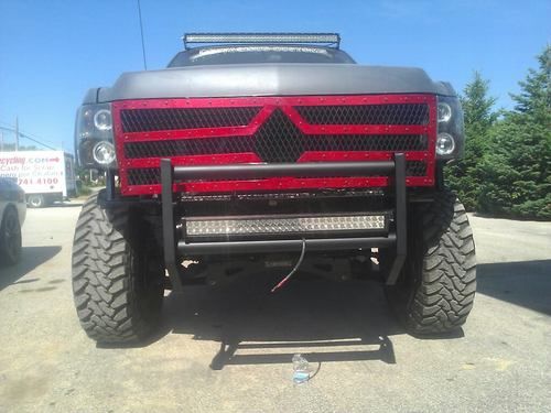 Chevy silverado 2500hd lifted pre runner monster truck rigid led fabtech toyo