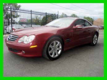 03 sl 500 convertible roadster navi parking sensors one owner low miles carfax
