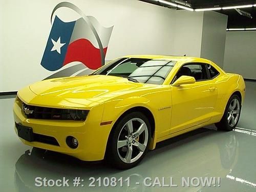 2010 chevy camaro 2lt rs sunroof htd leather 20's 19k texas direct auto