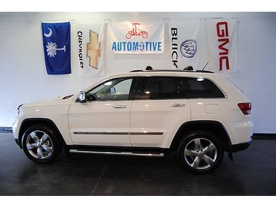 Overland jeep grand cherokee white black navigation heated cooled seats leather