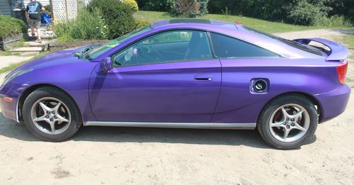 2000 toyota celica gts hatchback 2-door 1.8l purple 120,000 miles 6 speed stick