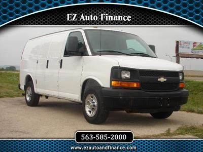 Cargo van, racks, commercial, chevy, white, work van, clean, nice, low miles