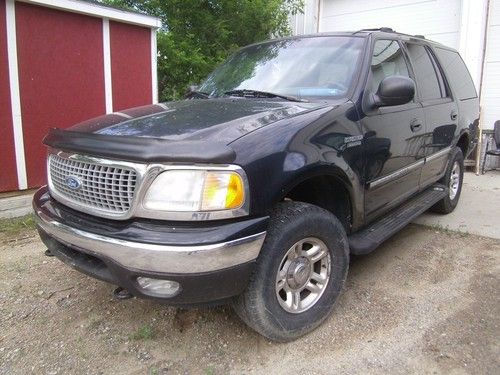 1999 ford expedition xlt sport utility 4.6l runs-smokes-as-is 1997-02 parts car
