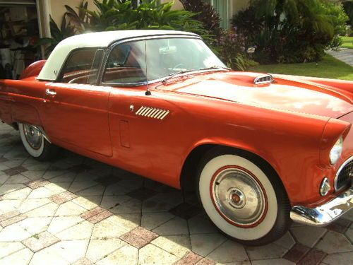 1956 thunderbird convertible, two tops