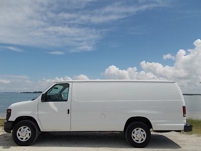 10 ford e-350 extended cargo - one owner florida van - above average auto check