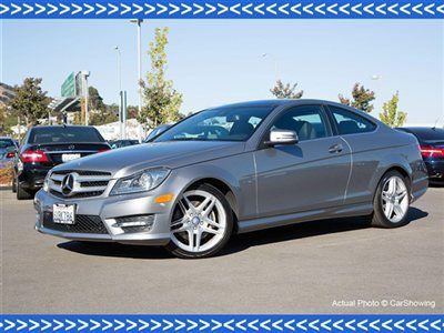 2012 c350 coupe: navigation, leather, certified pre-owned at mercedes dealership