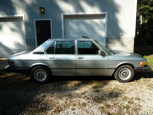 1980 bmw 528i 5-speed limited slip 63k miles sunroof m535i alloy silver no res.