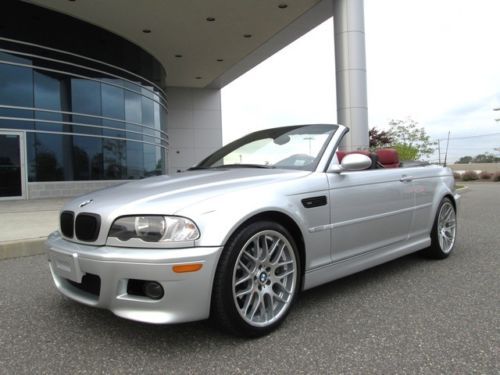 2003 bmw m3 convertible only 56k miles red leather 19&#034; wheels stunning condition