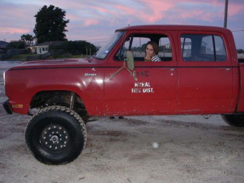 Sell used 1975 Dodge Power Wagon W200 Crew Cab Short Bed Cummins Turbo