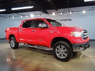 2010 red grade lifted leather chrome alloy wheels running boards backup camera