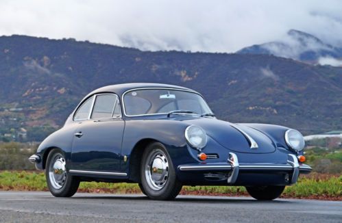 1964 porsche 356c sunroof coupe: beautifully restored &amp; numbers matching w/ coa