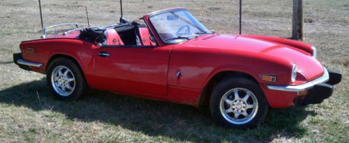 1972 triumph spitfire with rare clean and clear title!! 1500cc  16k miles!