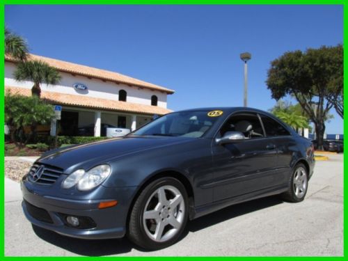 05 blue clk-500 5l v8 coupe *amg alloy wheels *heated leather seats *navigation