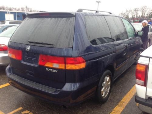 2003 honda odyssey ex-l gorgeous blue, grey leather interior no reserv must see!