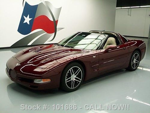 2003 chevy corvette targa top 6-spd hud 50th anniv 41k texas direct auto