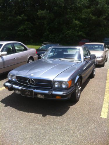Mercedes 560sl roadster: 5.6l, auto, both tops, window sticker, only 52k miles!