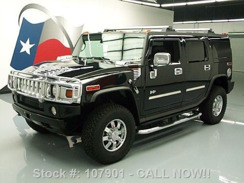 2005 hummer h2 lux 4x4 6-pass htd leather sunroof 76k texas direct auto