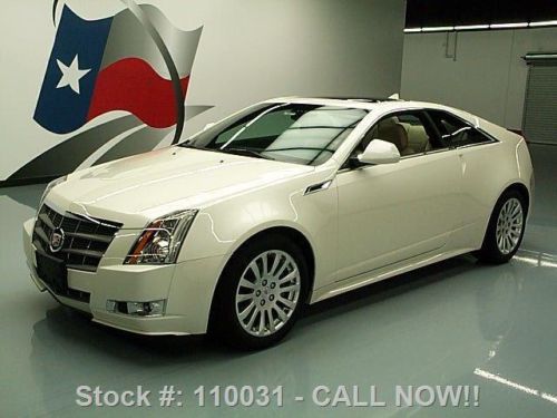 2011 cadillac cts premium coupe sunroof navigation 12k texas direct auto