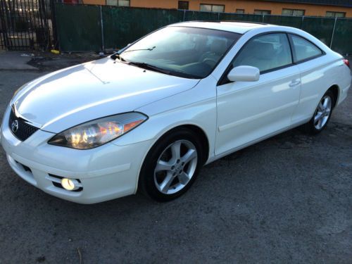 2007 pearl white toyota camry solara sle coupe 81k, 3.3l, excellent w/ warranty