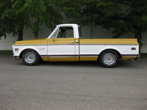 1971 chevrolet super cheyenne short box swb 2wd hot rod classic nice!!! 72 nr