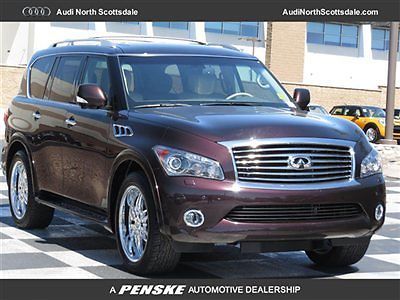 13 qx56 2 wd  17 k miles leather moon roof quad seats gps warranty financing
