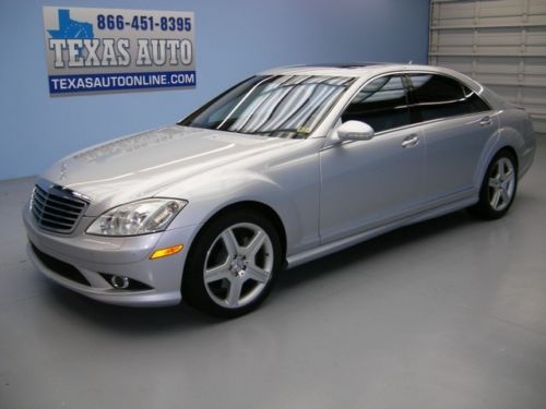 We finance!! 2008 mercedes-benz s550 amg roof nav heated leather 6 cd texas auto