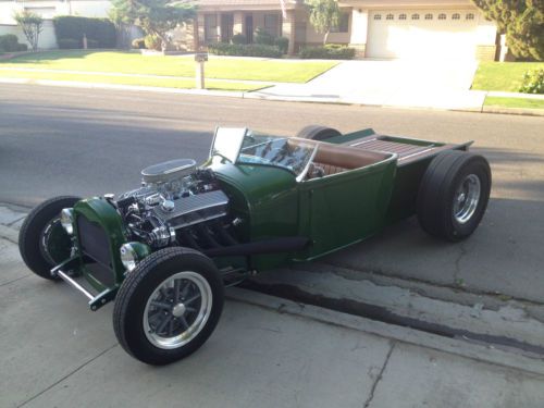 1928 ford model a roadster w/ chevy fresh 396 65 corvette 425hp heads &amp; 700r4