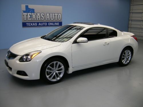 We finance! 2012 nissan altima 3.5 sr coupe roof heated leather 21k m texas auto