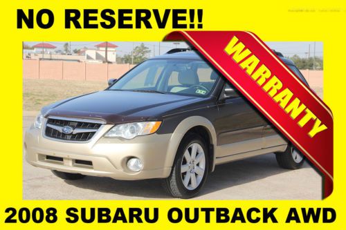 2008 subaru outback awd,clean tx title,rust free,no reserve!!!