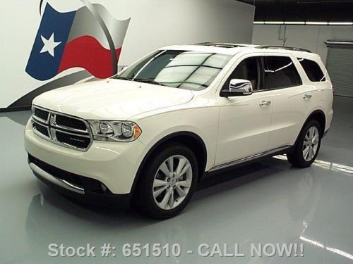 2011 dodge durango crew leather sunroof nav dvd 63k mi texas direct auto