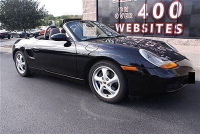 1999 porsche boxster convertible 6-speed power top leather low miles black clean