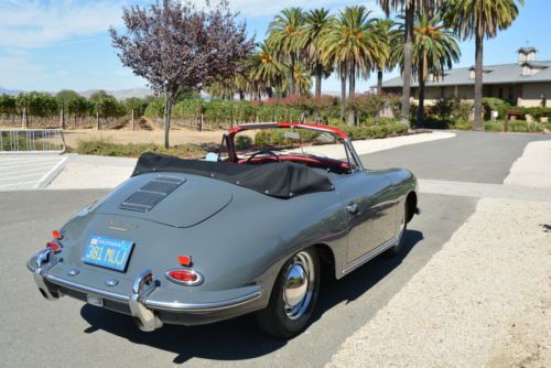 RESTORED T5 CABRIOLET SLATE GREY/ RED LEATHER BEAUTIFUL SOLID GARAGED CAL 356B, image 5