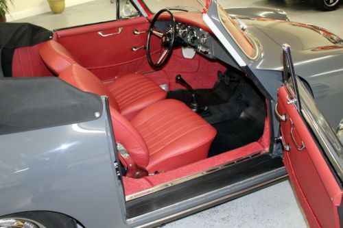 RESTORED T5 CABRIOLET SLATE GREY/ RED LEATHER BEAUTIFUL SOLID GARAGED CAL 356B, image 14
