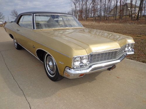 1970 impala sport coupe champagne gold 10,535 original miles protecto plate