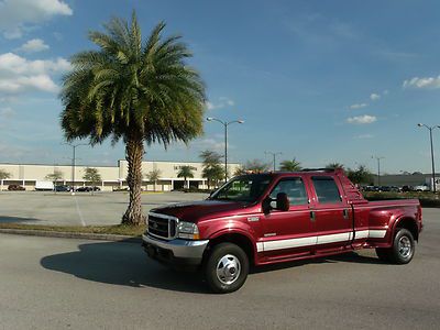 Ford f350 crew cab lariat 4x4 dually trax ii fuel system low miles*turbo diesel*