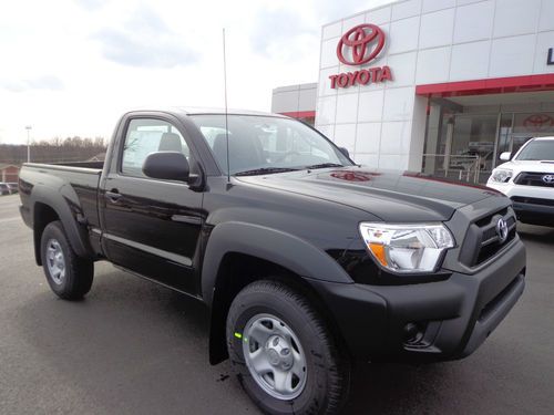 All new 2013 tacoma regular cab 4x4 2.7l 4 cylinder automatic black paint 4wd