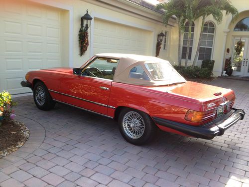 1981 mercedes 380 sl convertible with hard top tan interior convertible top