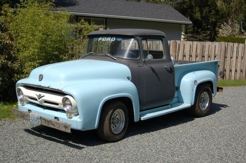 1956 f100, 56 ford f-100 pickup truck, rat rod/restore