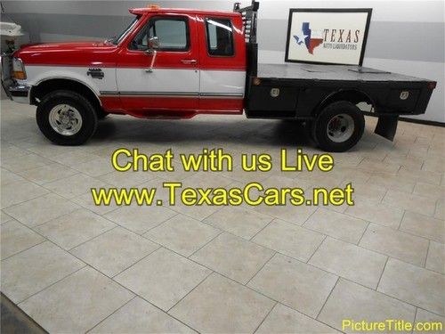 1995 f250 4wd dually flatbed ext cab 5spd 7.3 turbo diesel!!