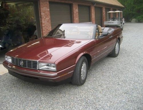 1987 cadillac allante  convertible with low miles