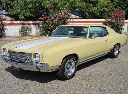 1970 monte carlo.rust free ca car.original interior,upgraded engine &amp; ss stripes