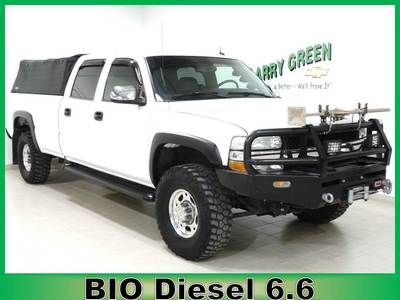 Diesel 6.6l auto cd 4x4 tow alloy bio veg oil 1 owner 4wd leather winch crew cab