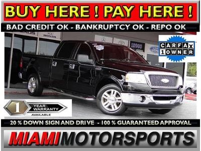 We finance '06 ford f-150 lariat king ranch rwd 1 owner leather