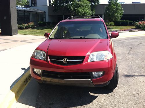 2003 red acura mdx touring w/navigation