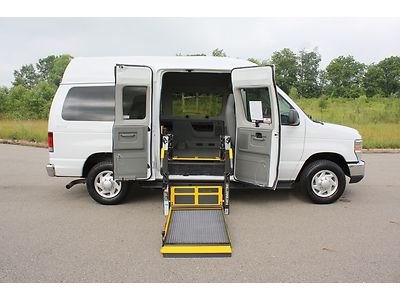 2012 ford handicap accessible wheelchair van raised roof side entry braun lift