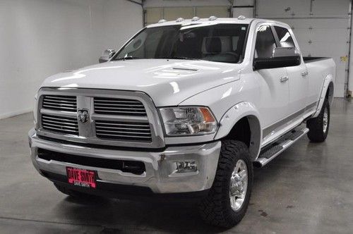 2012 white limited crew 4wd diesel lifted sunroof heated/ac leather nav rearcam!