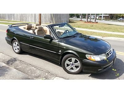 No reserve**cd**5-speed**convertible**leather**low miles**new top**ice-cold a/c